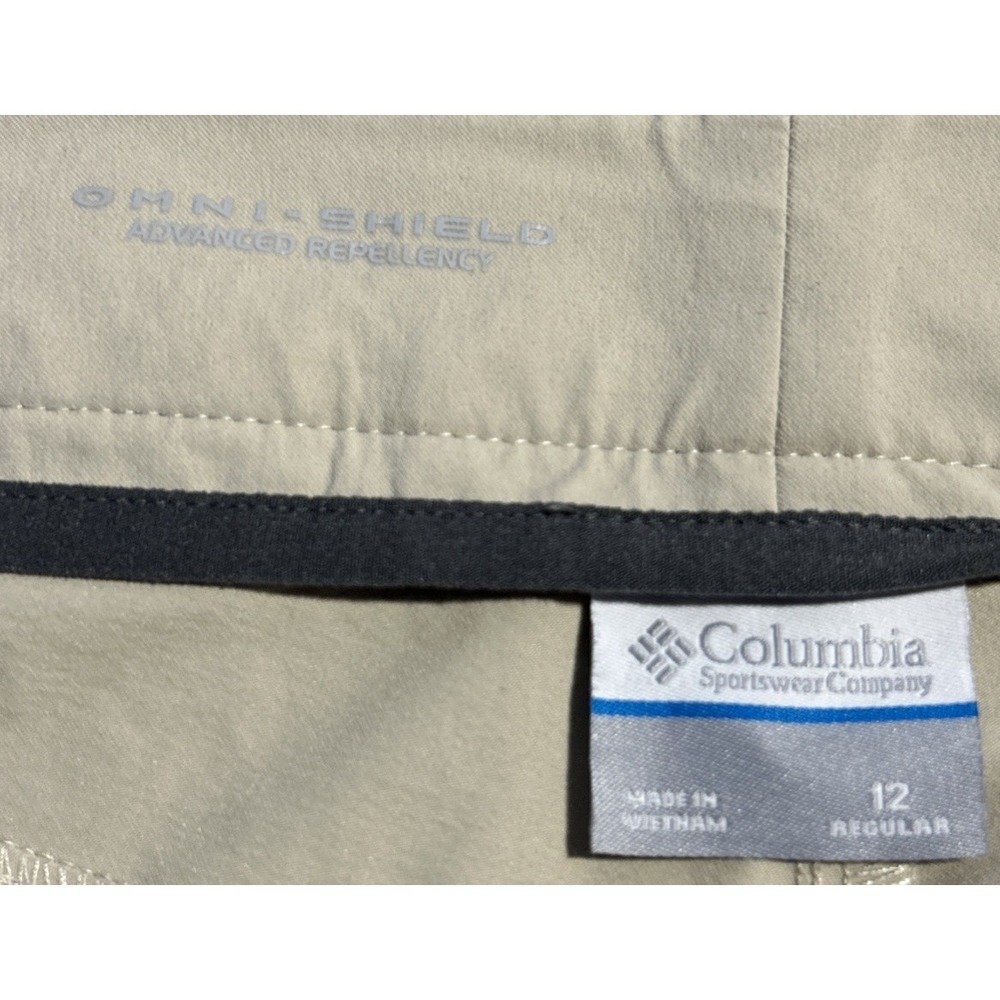 Columbia Omni Shield Advanced Repellency Pants Women's Size 12 Regular Beige - Picture 6 of 9